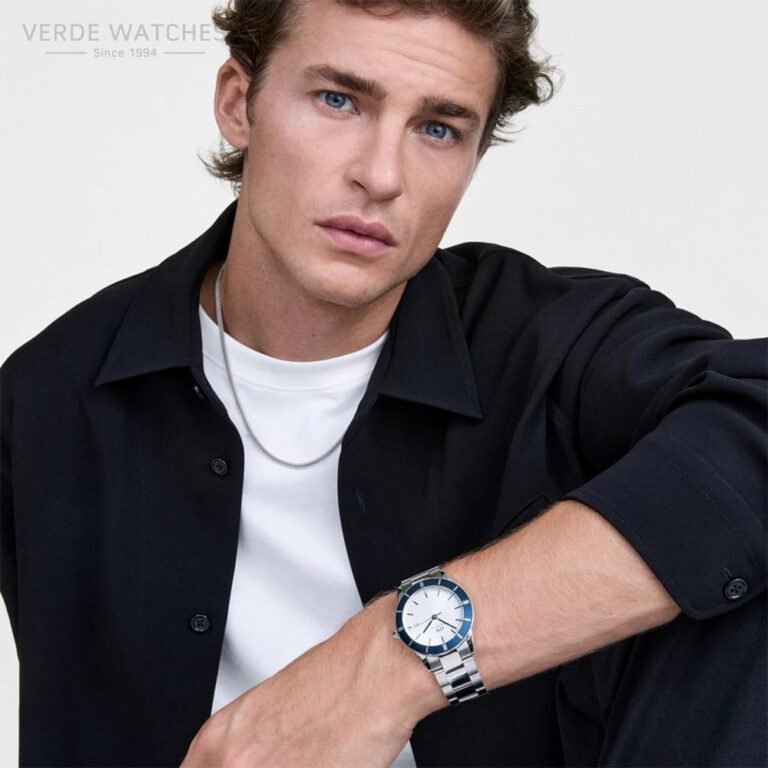 DANIEL WELLINGTON Iconic Paradigma Link Blue Bezel Silver – DW00100818 thumbnail 2